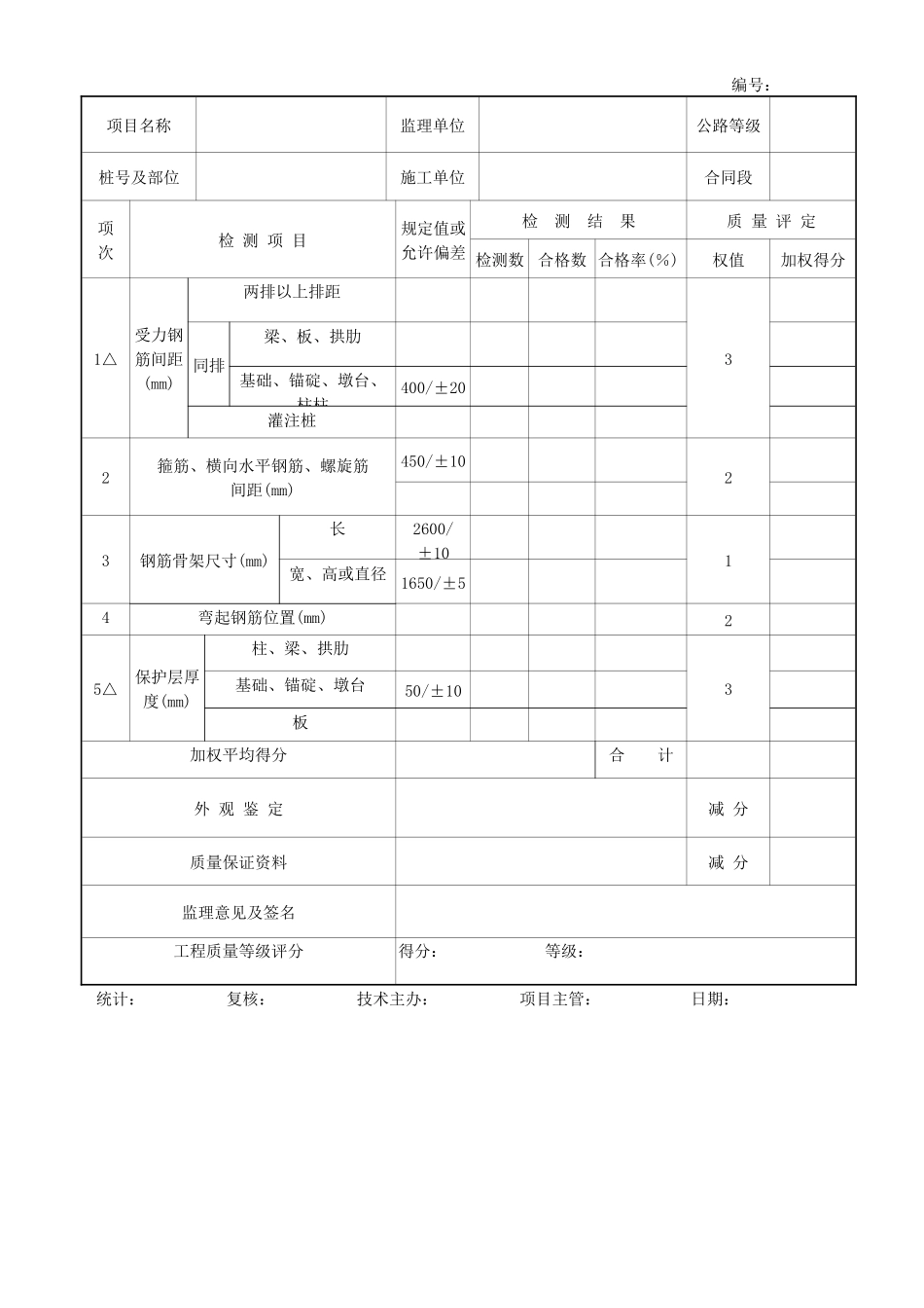 交通竣工评定表_第3页