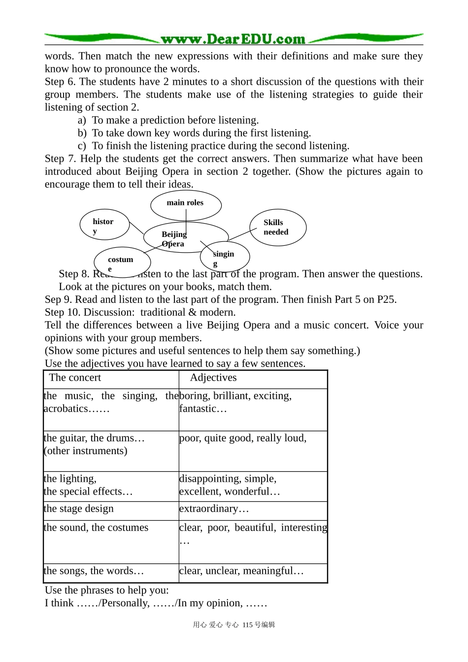 北师大版高中英语必修2Unit 5 Lesson 2 Beijing Opera 5_第2页