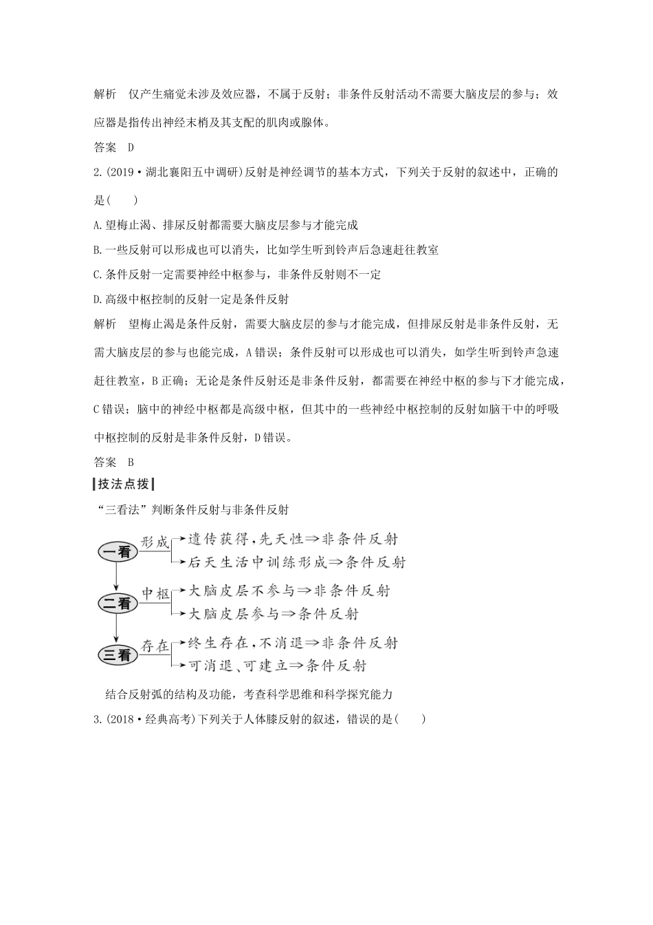 高考生物总复习 第23讲 神经调节教案 中图版-中图版高三全册生物教案_第3页