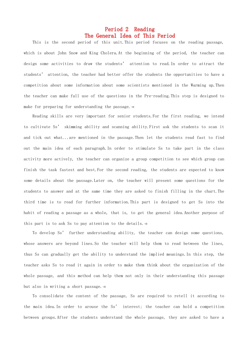 高中英语 Unit 1 Great scientists Period 2 优秀教案 新人教版必修5_第1页