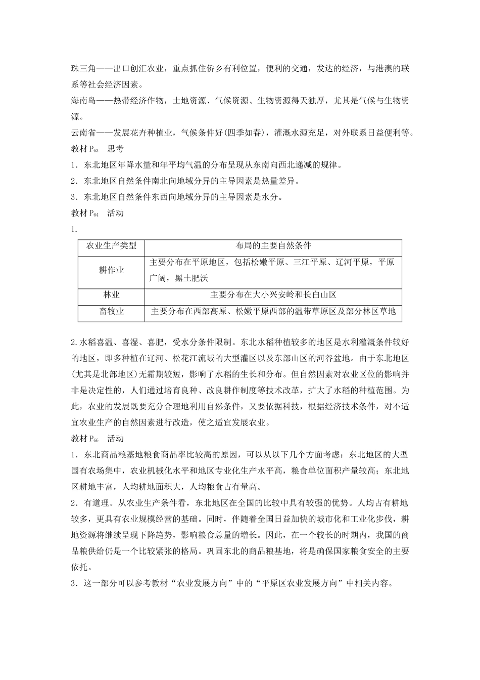 高中地理 第四章 区域经济发展讲义（含解析）新人教版必修3-新人教版高二必修3地理教案_第2页