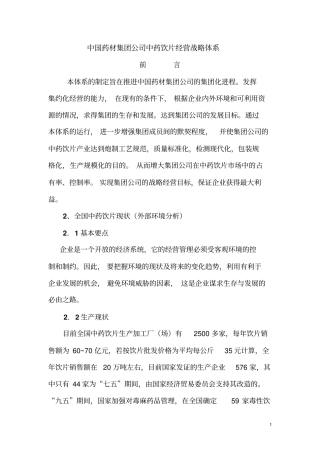 中药饮片经营战略体系.doc