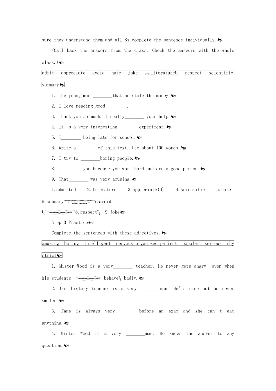 高中英语 Module 2 3rd period教案 外研版必修1_第2页