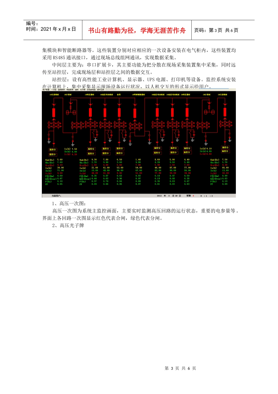 51山西晋城污水处理厂电力监控系统_第3页