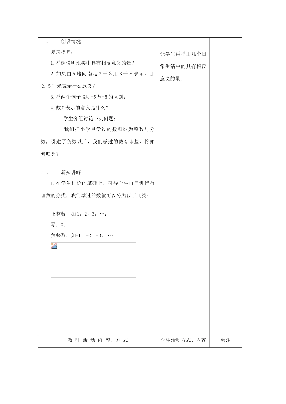 七年级数学上册 2.1比0小的数教案（2）苏科版_第2页