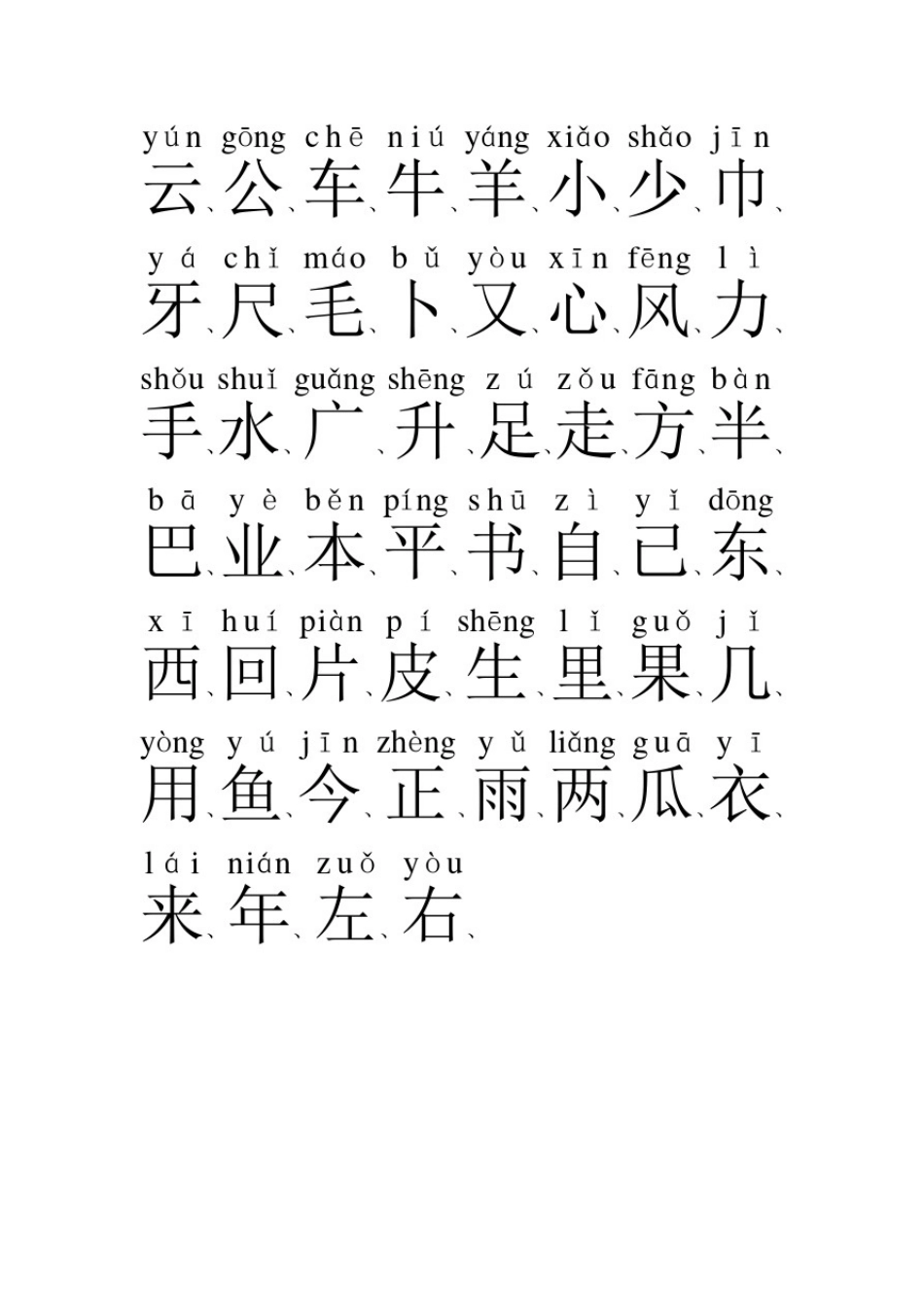 小学生语文生字表_第2页