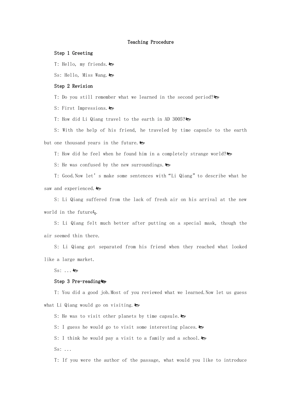 高中英语 （Unit3 Life in the future Period 4）优秀教案 新人教版必修5_第3页