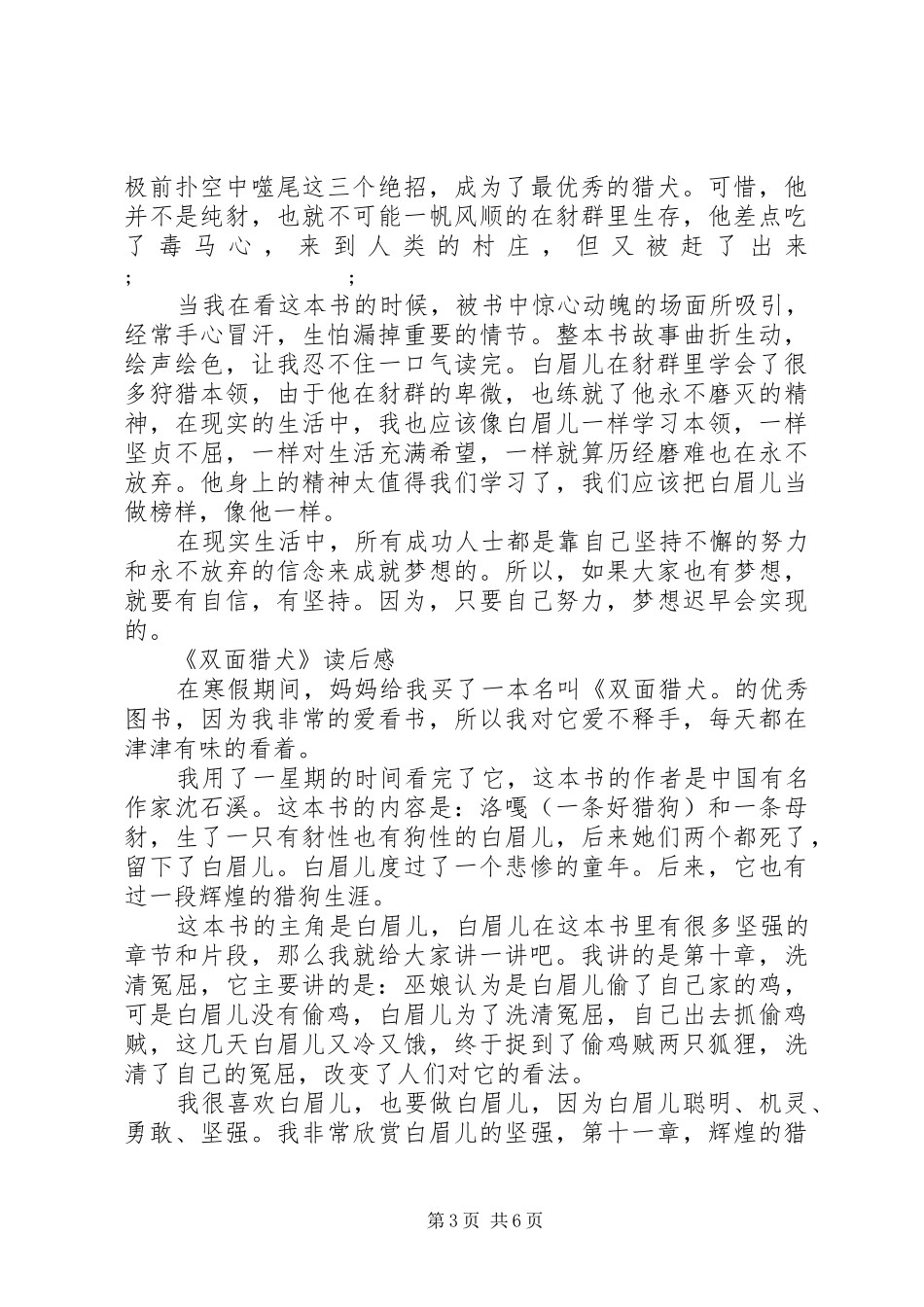 《双面猎犬》读后感 _第3页