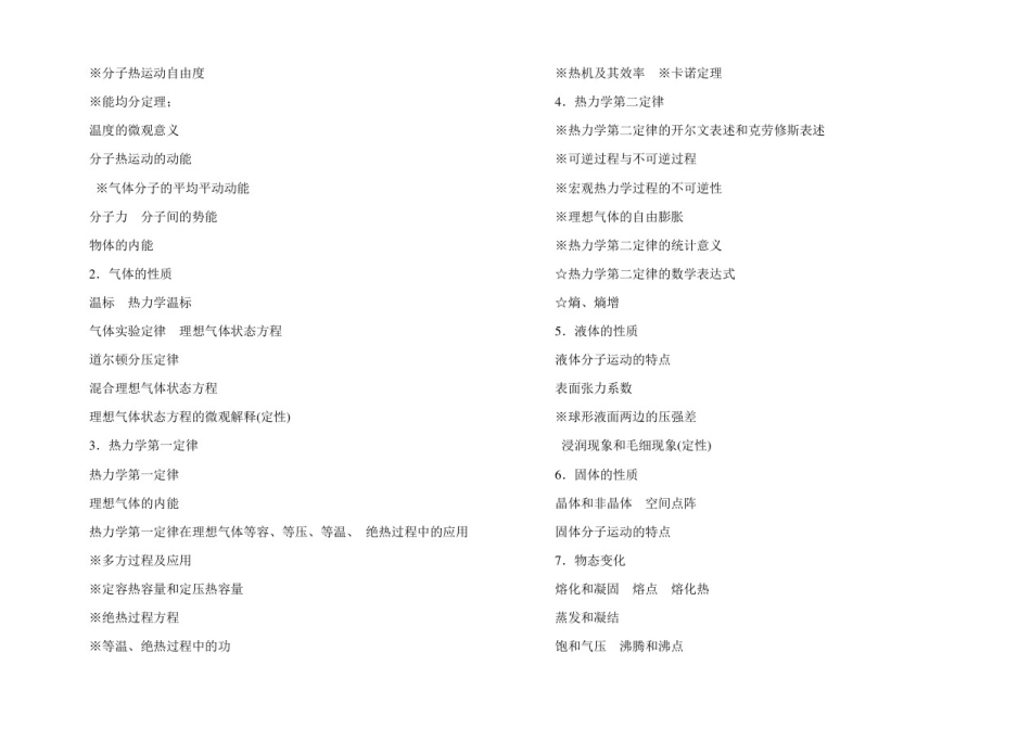全国中学生物理竞赛大纲2020版_第3页