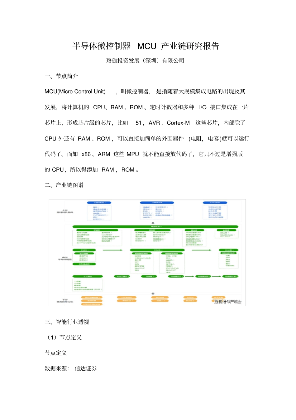 产城会-半导体微控制器MCU产业链研究报告_第1页