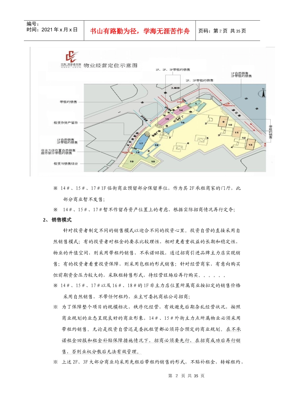 XX项目商业物业运作报告_第2页