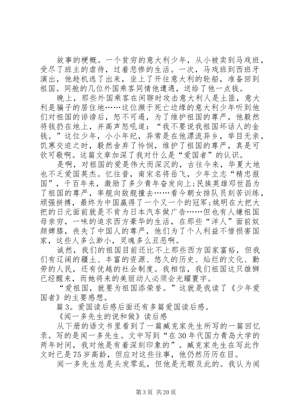 爱国读后感优选20篇_第3页
