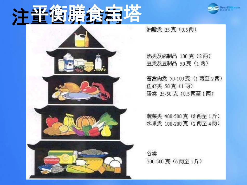 七年级生物下册 第九章 第三节 膳食指南与食品安全课件4 （新版）苏教版_第3页