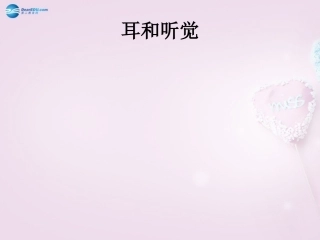山东省泰安新泰市七年级生物下册 6.1 人体对外界环境的感知—耳与听觉课件 新人教版