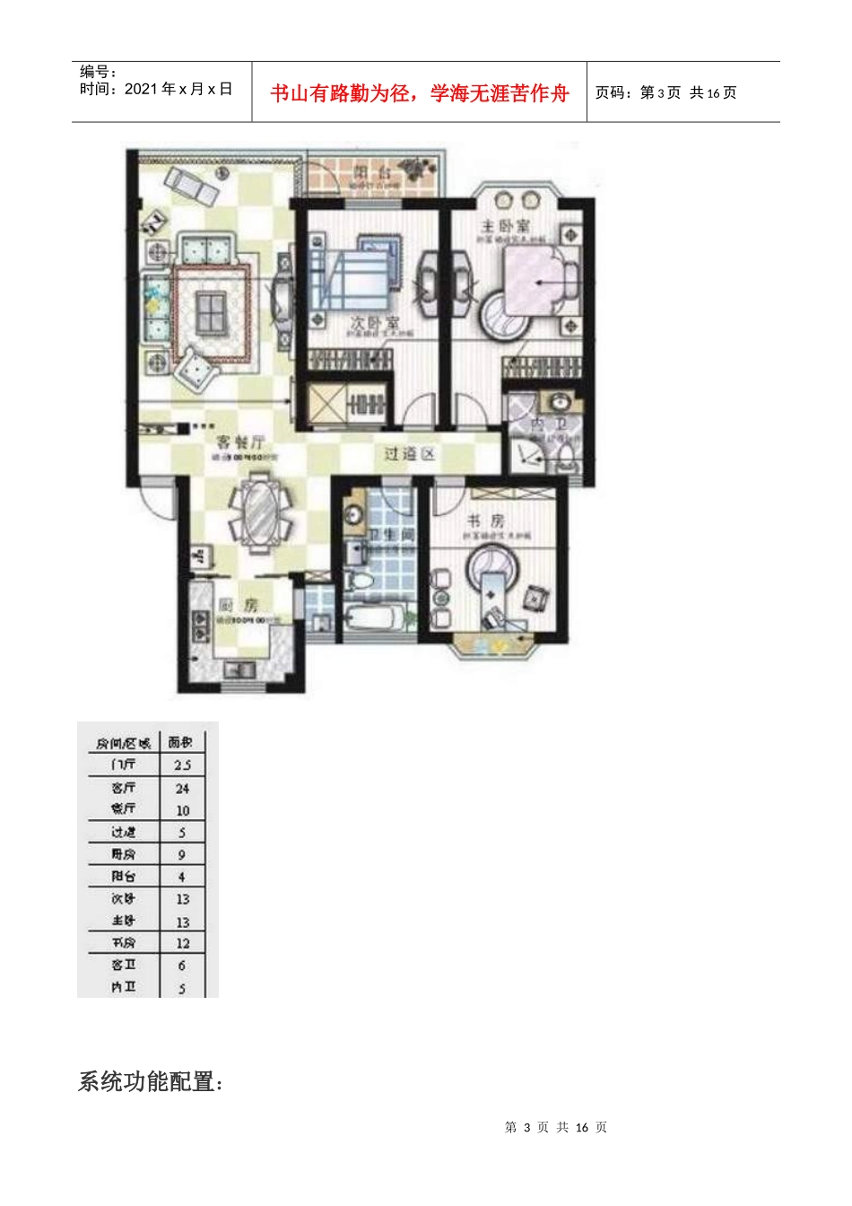 公寓型住宅智能家居方案样例_第3页