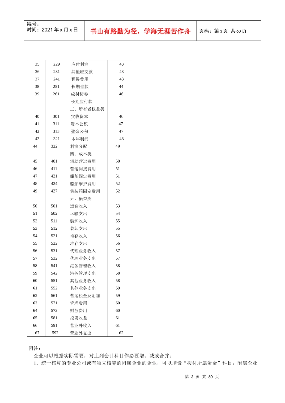 交通运输企业会计制度_第3页
