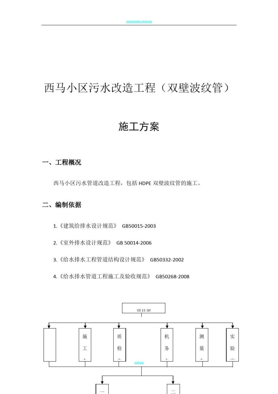 双壁波纹管施工方案1(1)_第1页
