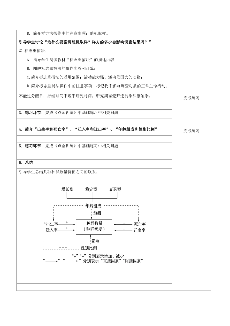 高中生物 4.1 种群的特征教学设计 新人教版必修3-新人教版高二必修3生物教案_第2页