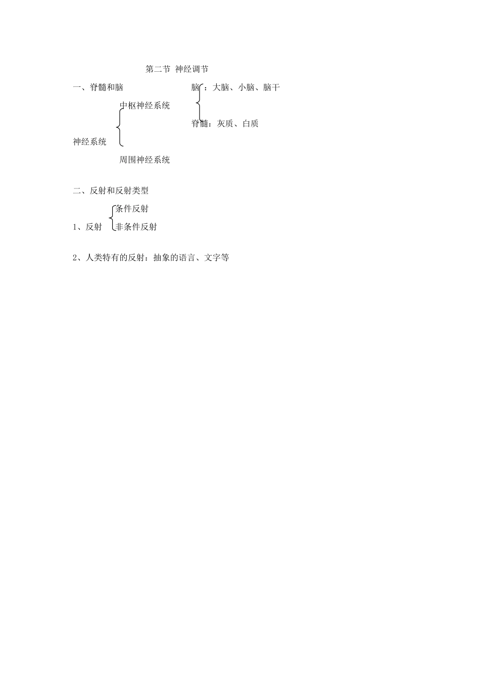 七年级生物下册《12.2 神经调节》教案2 苏教版_第3页