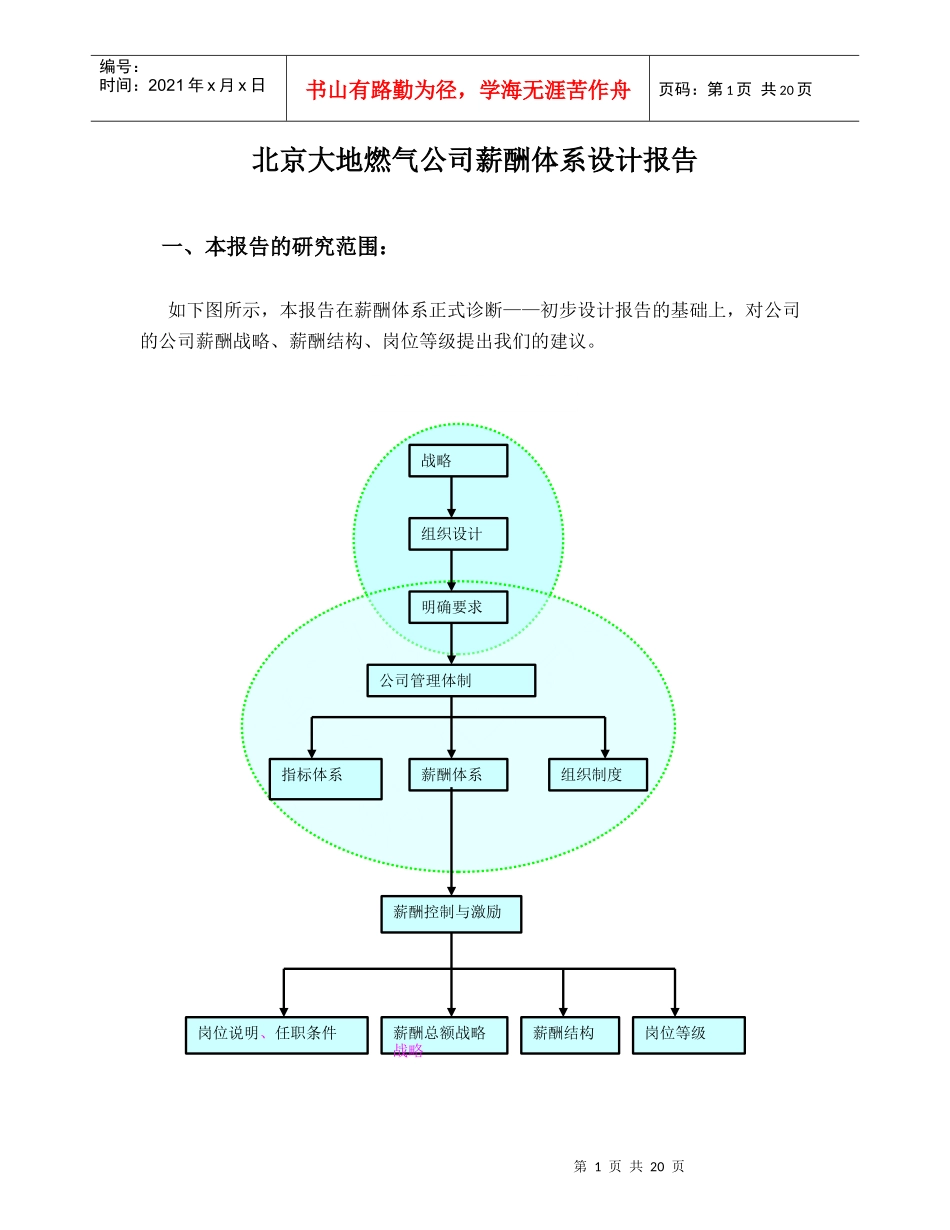 o北京大地燃气公司薪酬体系设计报告_第2页