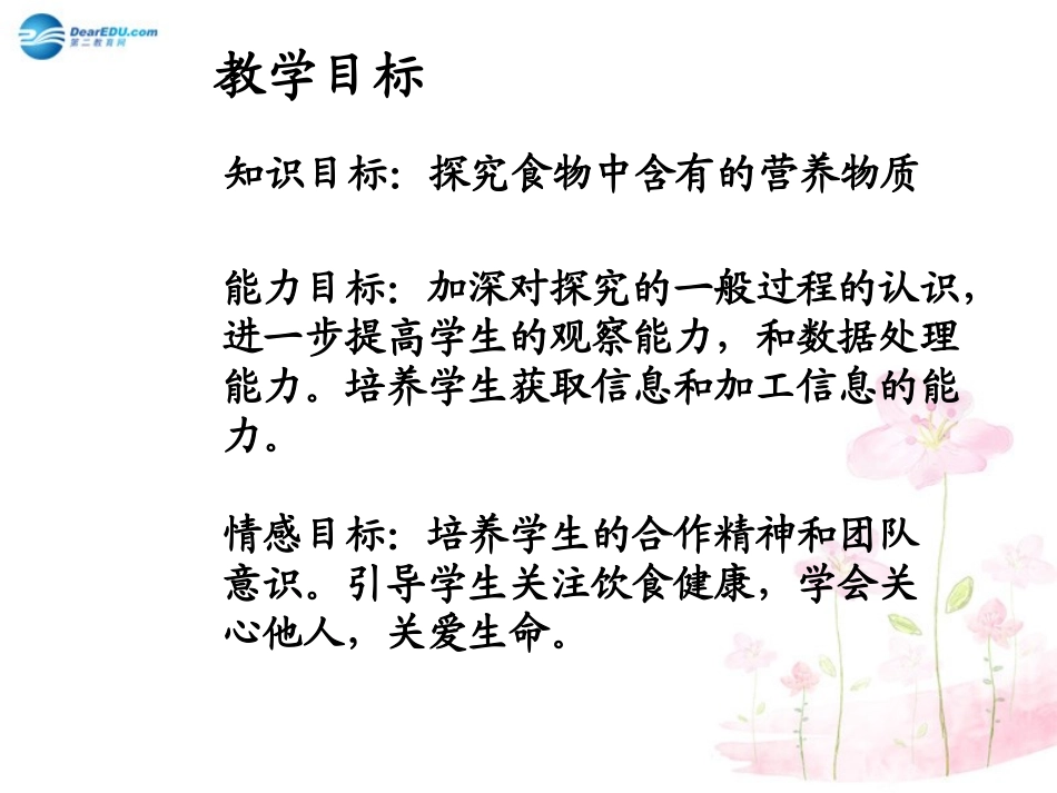 七年级生物下册 第九章 第一节 人体需要的主要营养物质课件4 （新版）苏教版_第2页