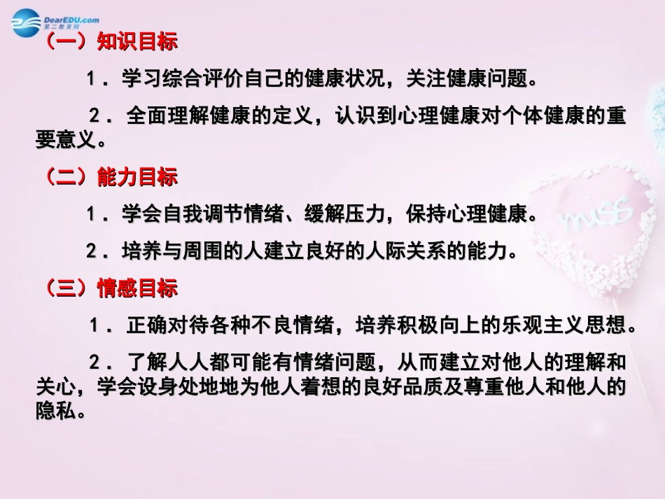 山东省泰安新泰市八年级生物下册 8.3.1 评价自己的健康状况课件2新人教版_第2页