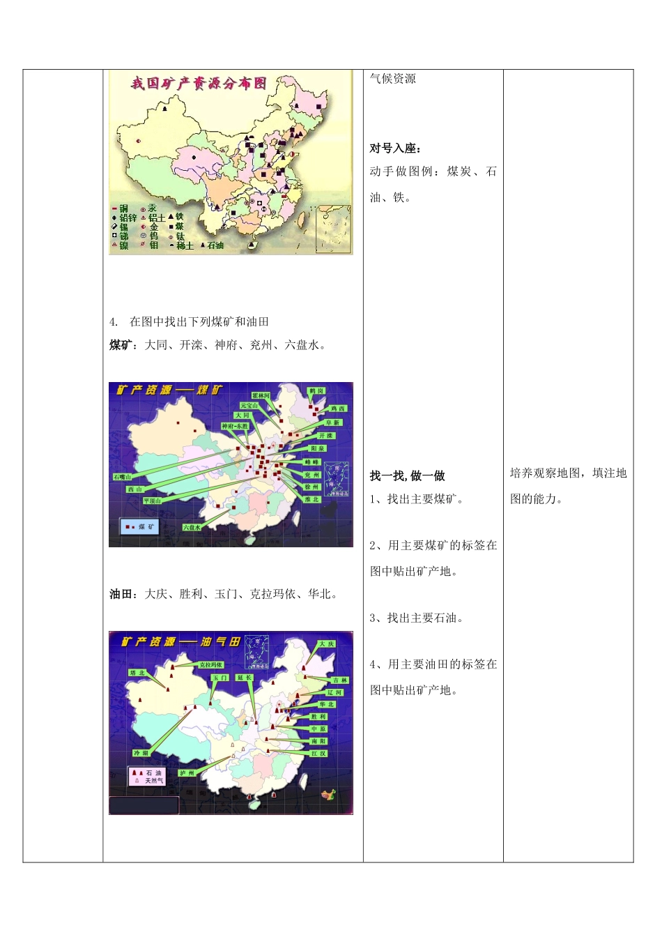 山东省枣庄市峄城区吴林街道中学八年级地理上册《3.1 自然资源》教案  新人教版_第3页