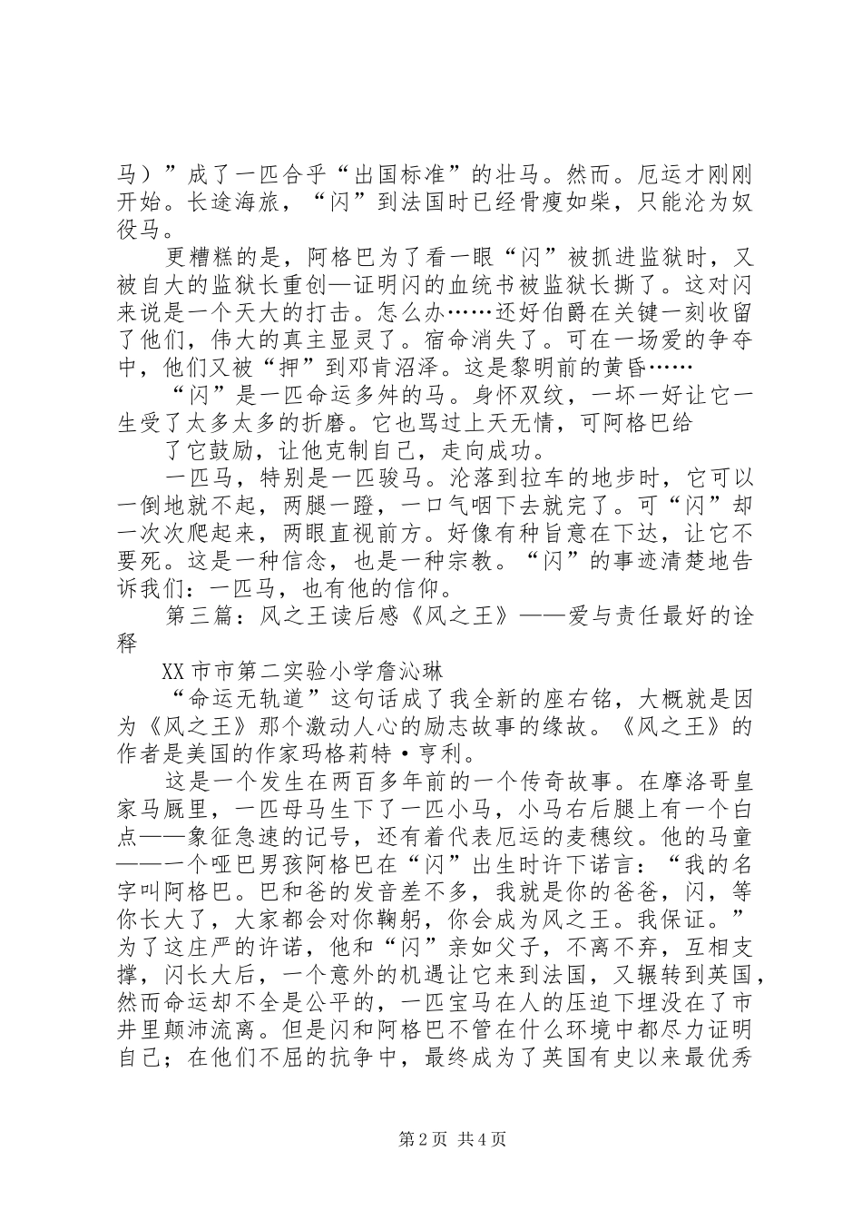 《风之王》读后感 _第2页