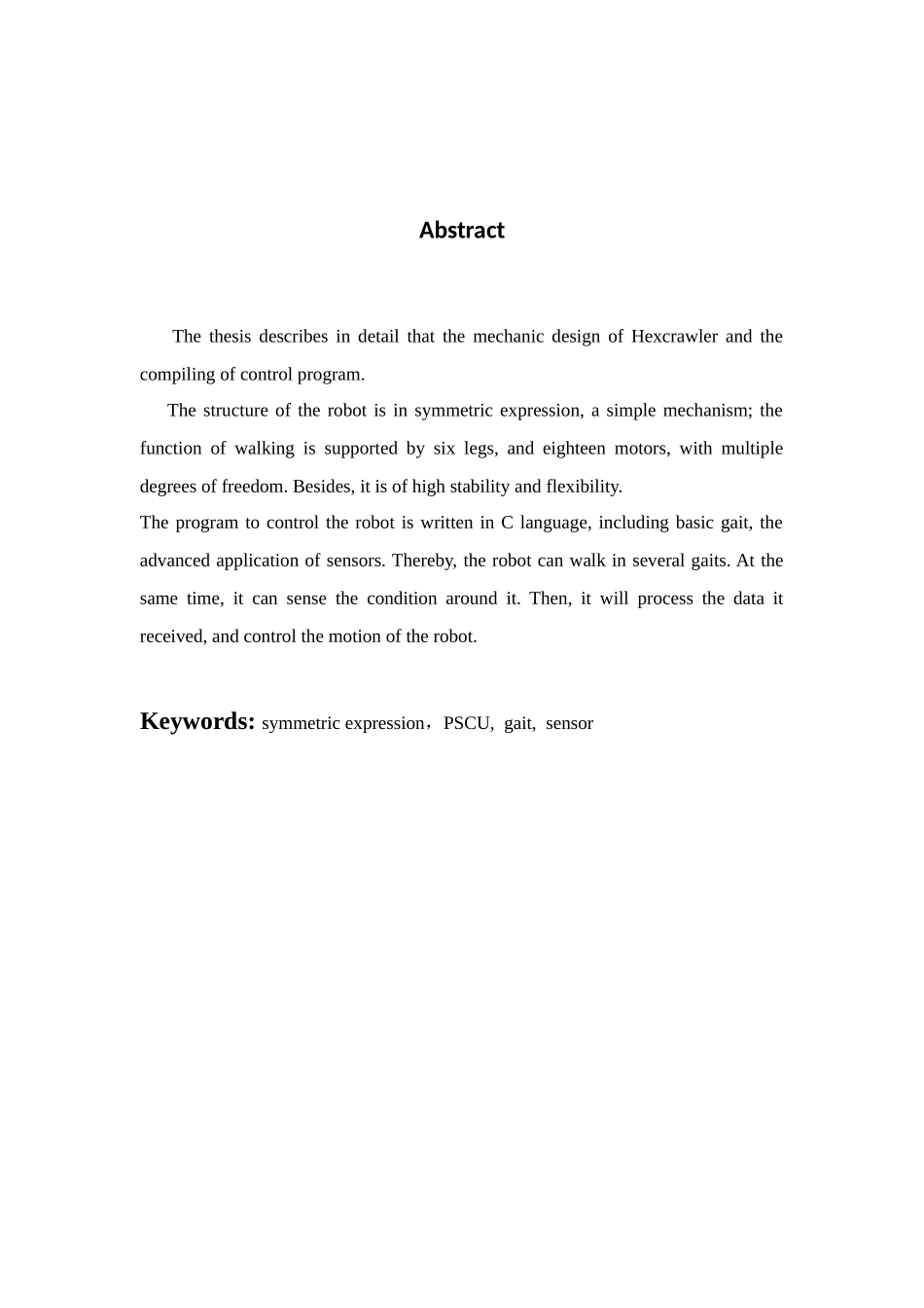 六脚爬虫机器人机械结构设计与控制系统研讨_第2页