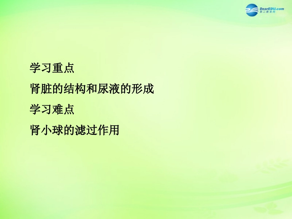 七年级生物下册 3.4.1 尿的形成和排出课件1 济南版_第3页