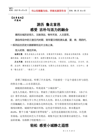 (全文)旅游美食部分