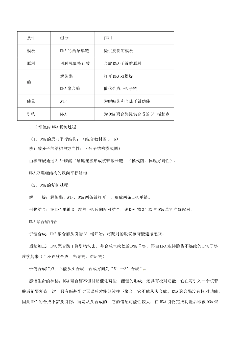 高中生物：5.2《多聚酶链式反应扩增DNA片段》教案新人教版选修1_第2页