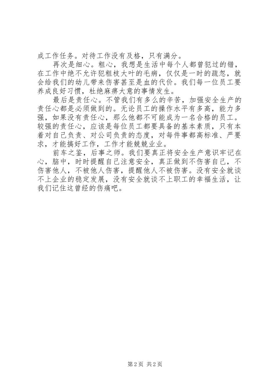 《安全教育视频》观后感 _第2页