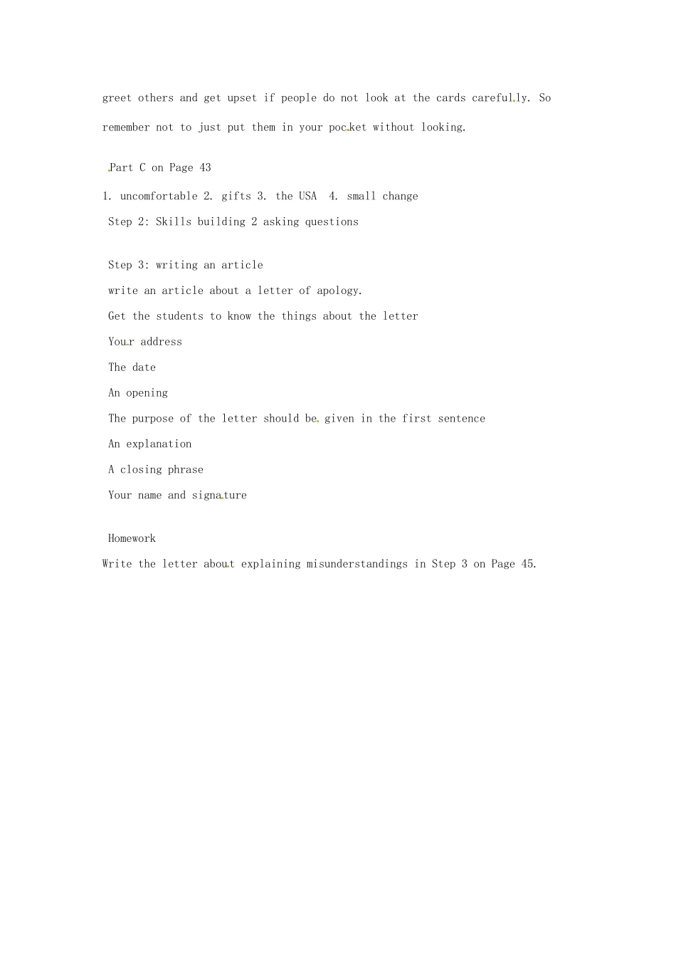 高中英语 Unit3《Understanding each other-Task2》教案 牛津译林版选修6_第2页