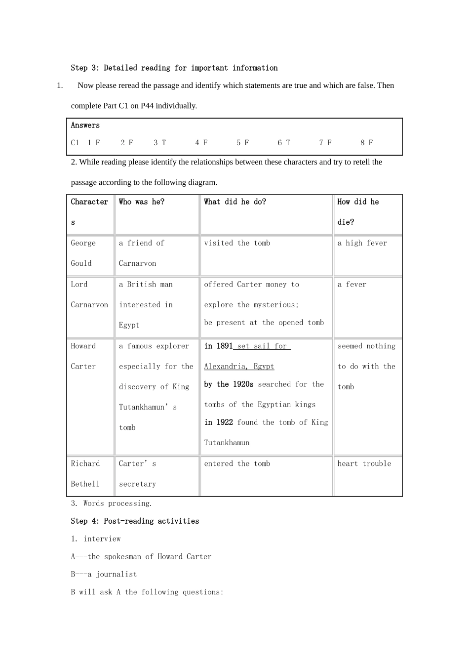 高中英语 Unit 3《Amazing People-Reading》教案4 牛津译林版必修2_第3页