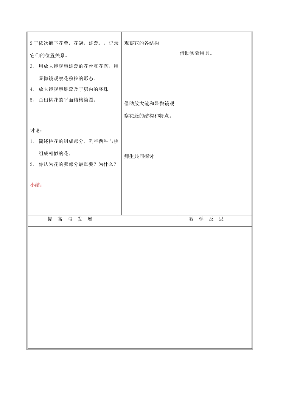 七年级生物上册 3.6.3生殖器官的生长教案(一) 北师大版_第3页