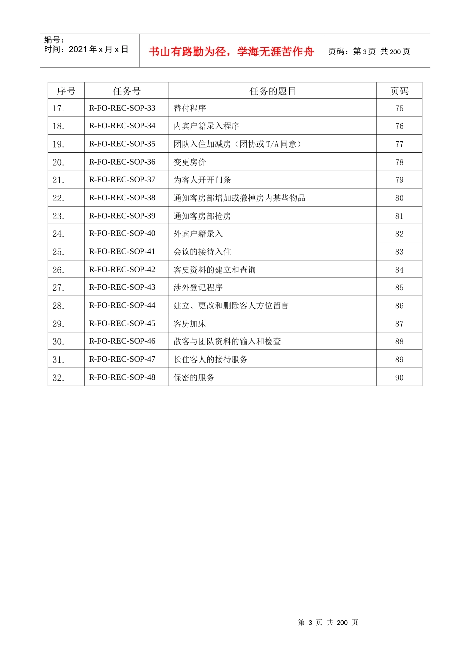五星级酒店前台标准操作程序(修订)_第3页