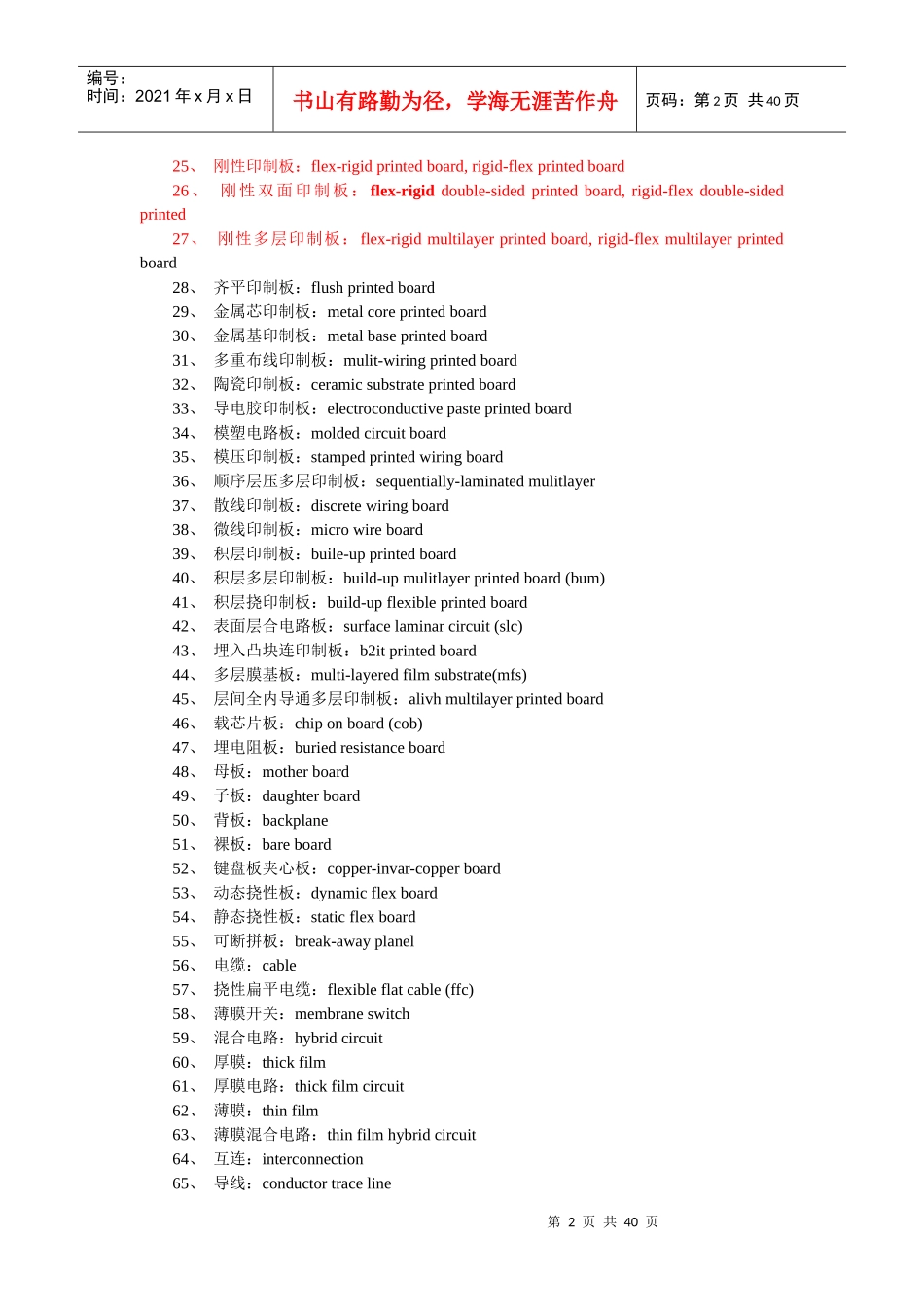 PCB电路板词汇与术语总整理_第2页