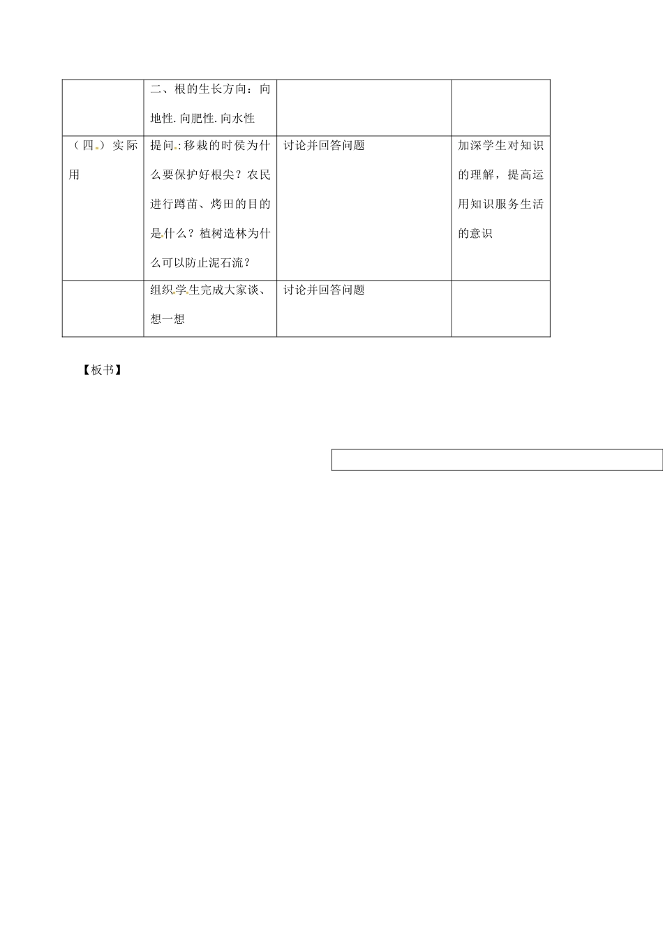 七年级生物上册 5.2 根的生长教案 苏教版-苏教版初中七年级上册生物教案_第2页