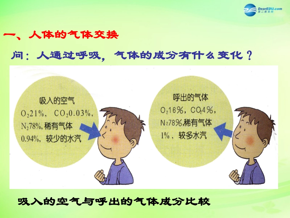 七年级生物下册 3.2.1 人体与外界的气体交换课件 （新版）济南版_第2页