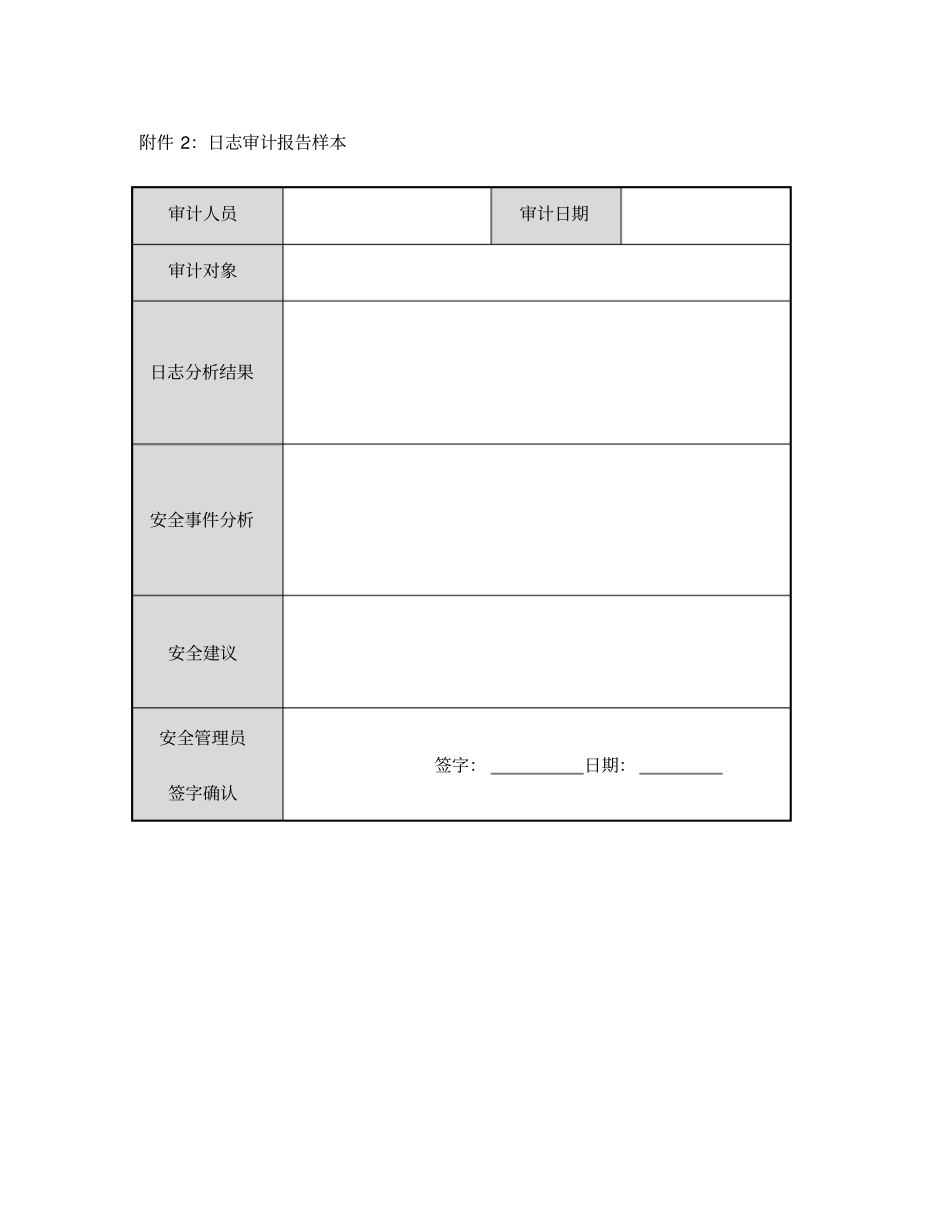 整理日志审计_附件2日志审计报告样本_第2页