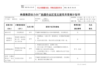 XXXX年洗煤作业区党支部党员登高计划书二季度“打开看