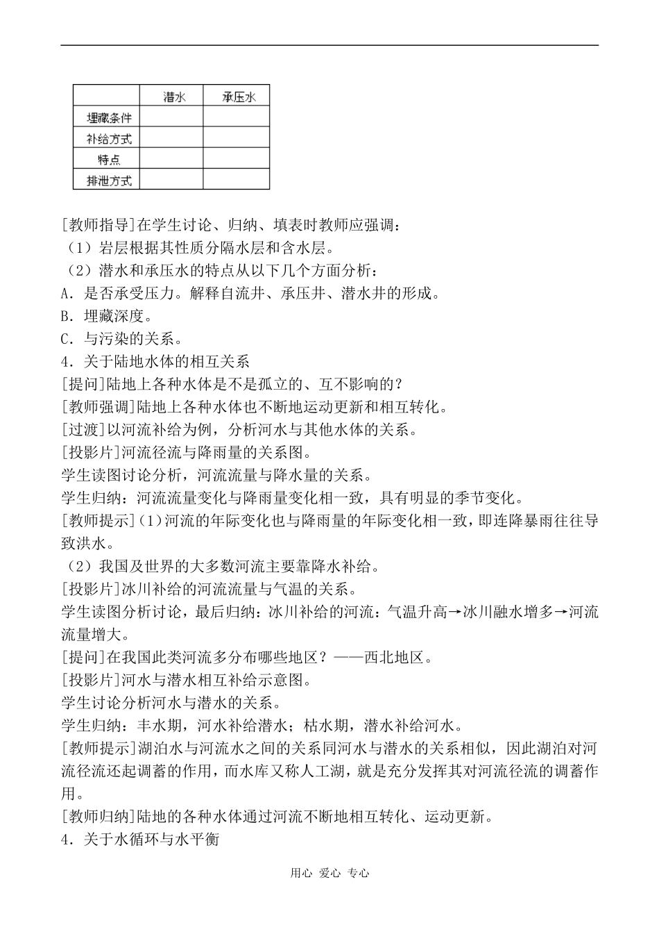 高中地理陆地水与水循环旧人教版高中必修上册_第3页