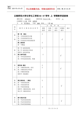 云南师范大学化学化工学院06(07学年