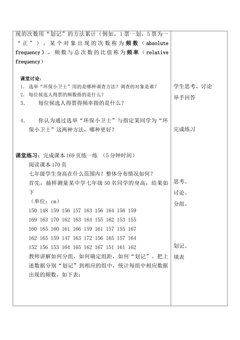 七年级数学频数分布表与频数分布直方图 1苏科版_第2页