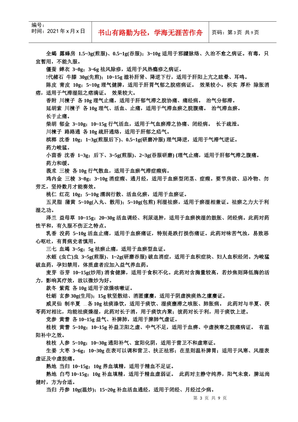 中药药对190种_第3页
