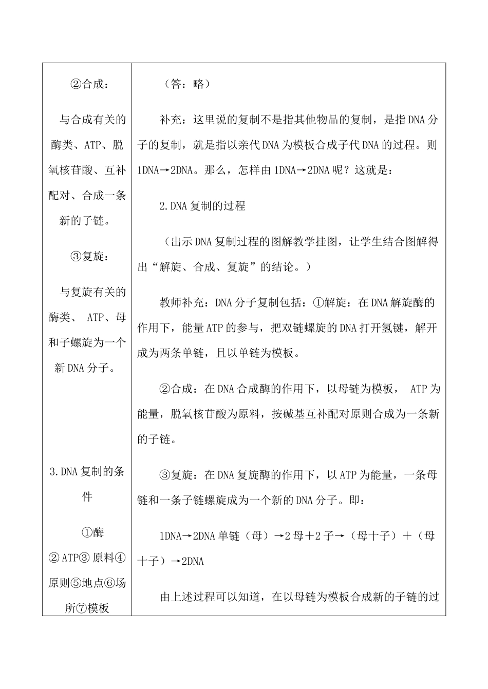 高中生物旧人教必修2遗传的物质基础--DNA分子的结构和复制 第2课时_第3页