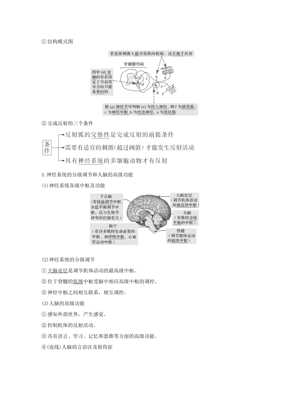 （鲁京津琼）高考生物总复习 第23讲 通过神经系统的调节教案-人教版高三全册生物教案_第2页