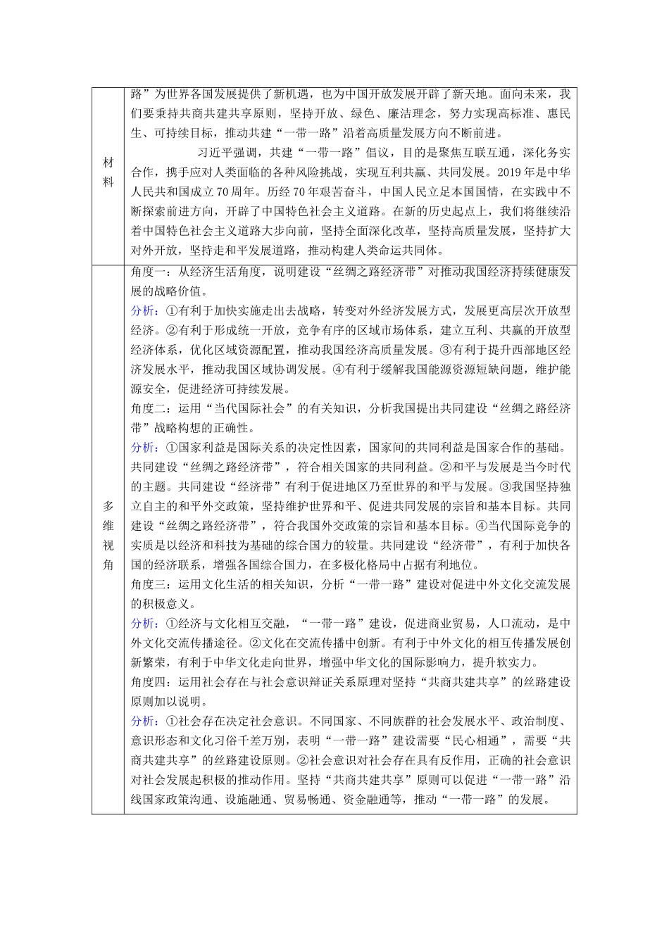 高考政治二轮复习 第1部分 专题7 国际社会和中国外交 第2课时 主观题增分提能教案-人教版高三全册政治教案_第2页