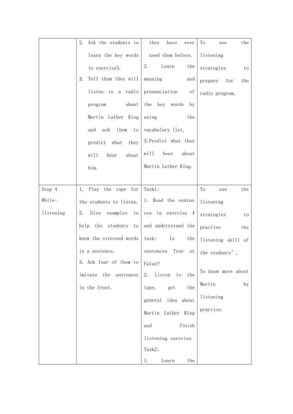 高中英语 Unit2 Heroes Lesson2教案 北师大版必修1-北师大版高一必修1英语教案_第3页